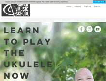 Tablet Screenshot of hawaiimusicschool.com